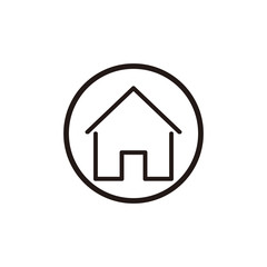Obraz premium House vector icon illustration sign