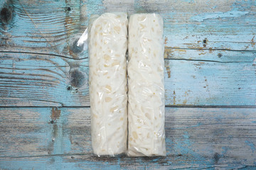 Tempeh or tempe/témpé, is a traditional Indonesian soy product, that is made from fermented...