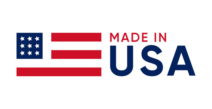 made in usa sign vector design 