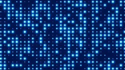 Dot  white blue pattern screen led light gradient texture background. Abstract  technology big data digital background. 3d rendering.
