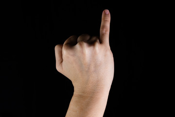 letra j en lengua de signos