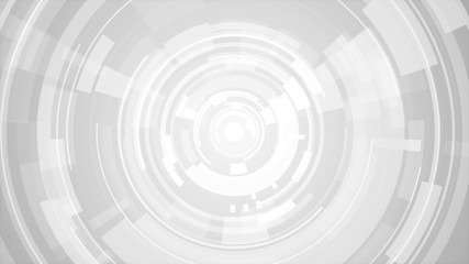 Circle white gray bright technology Hi-tech background. Abstract graphic digital future concept design.