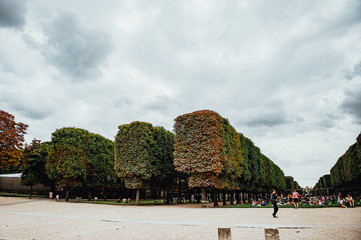 Paris, Luxembourg Palace, a palace and park ensemble in the center of Paris