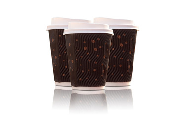 disposable coffee cup with lid