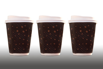 disposable coffee cup with lid