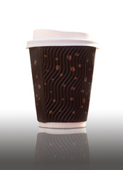 disposable coffee cup with lid