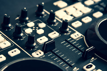 A digital dj mixer. 