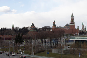 Beautiful view of the center of Moscow. Journeys. Tourism. Russia.
