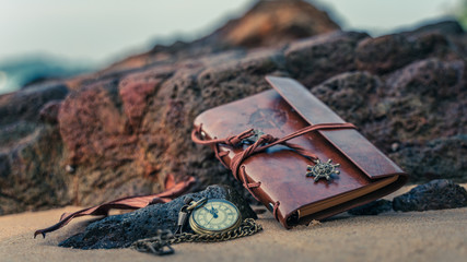 Antique Watch With Diary Book