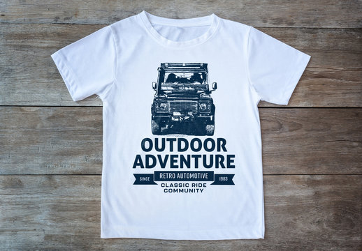 Vintage Offroad T-Shirt Logo Layout