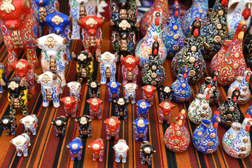 Artisanat péruvien au marché de Cusco