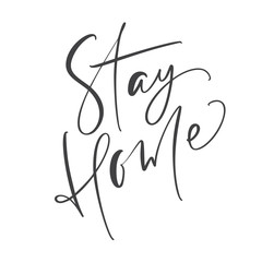 Coronavirus Covid-19, quarantine motivational poster. Stay home to reduce risk of infection and spreading the virus. Quote vector illustration