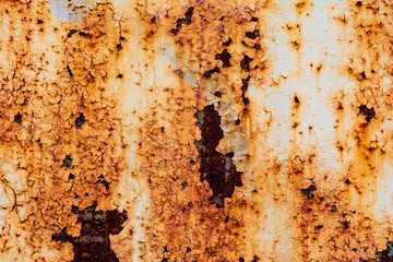 Texture of rusty orange metal