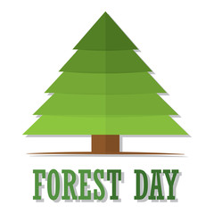 Forest day illustration