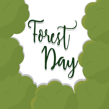 Forest day illustration