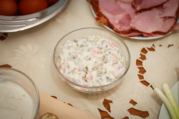 Traditional Easter breakfast