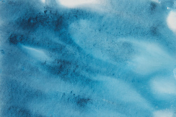 blue watercolor painted background