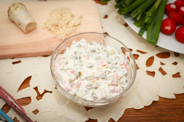 Traditional Easter breakfast