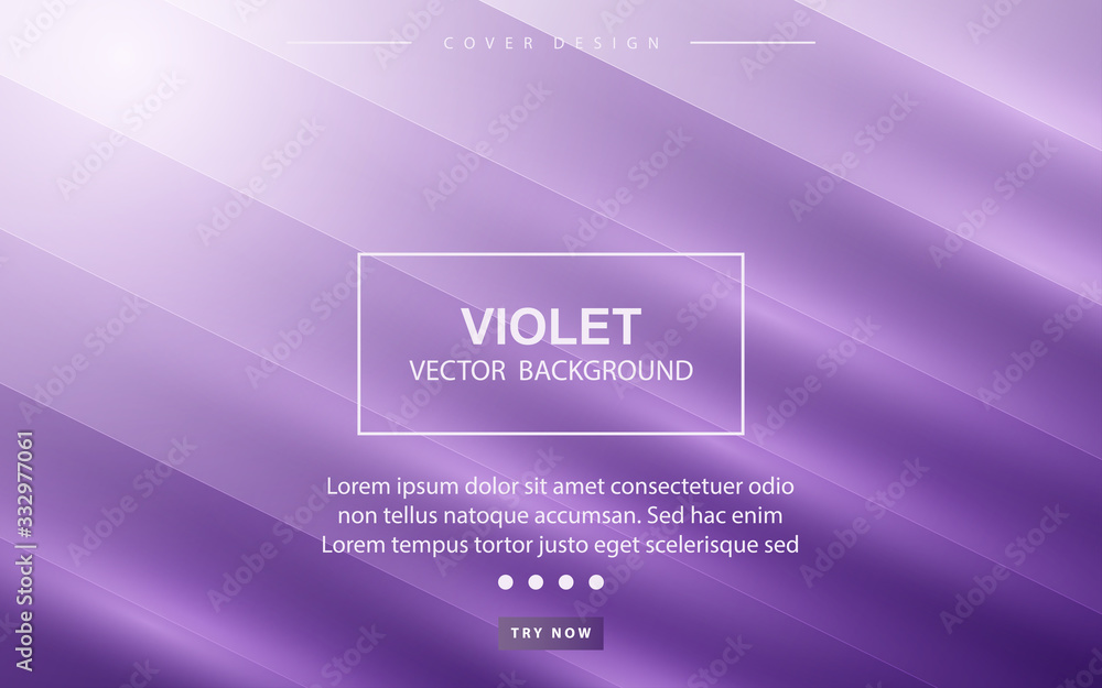Aufkleber minimal geometric abstract background with dynamic purple color composition. trendy gradient and fut