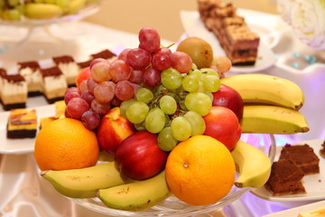  Food on the tables during the party