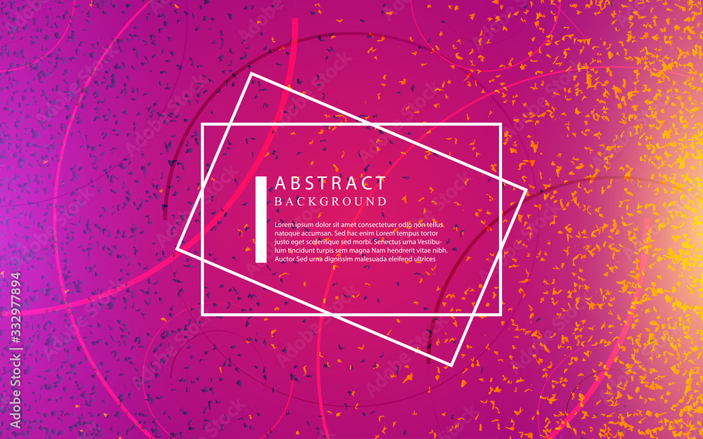 Poster minimal geometric abstract background with dynamic purple and orange color composition. trendy gradi