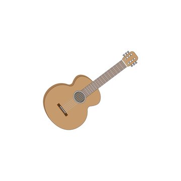 guitar logo vector design template