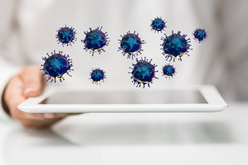 a Concept of 3d virus quarantine.