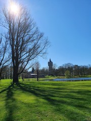 Sunny spring day in the park