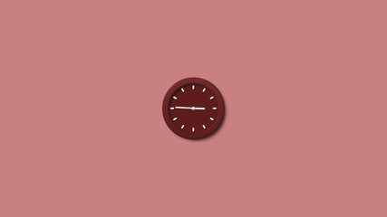 Amazing clock icon,3d wall clock,clock icon,red dark clock