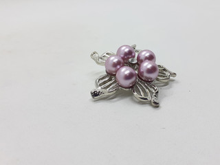 Beautiful Woman Accessories Luxury Jewelry in White Isolated Background