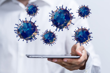 Corona Virus Healthcare Concept. Coronavirus protection Pandemic Sars Fever.