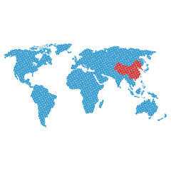 Fototapeta premium world map earth isolated icon vector illustration design
