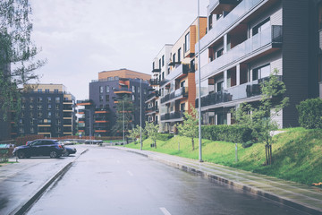 Obraz premium Quarter of new residential buildings