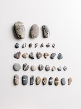 Arrangement of collected stones