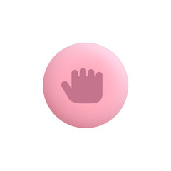 Hold Hand -  Modern App Button