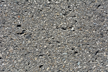 Surface of an old asphalt road