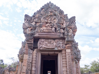 Phanom Rung Historical Park,is Castle Rock old Architecture about a thousand years ago at Buriram...