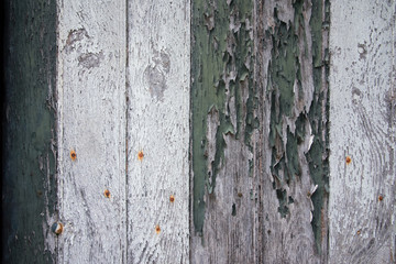 vieille planche de bois avec peinture écaillée