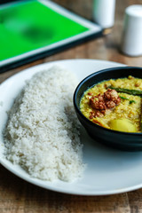 Sindhi curry with rice