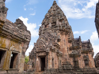 Phanom Rung Historical Park,is Castle Rock old Architecture about a thousand years ago at Buriram...