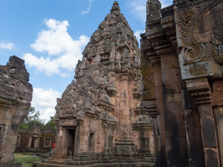 Phanom Rung Historical Park,is Castle Rock old Architecture about a thousand years ago at Buriram...