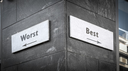 Street Sign Best versus Worst