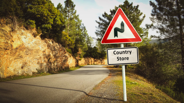 Street Sign To Country Store