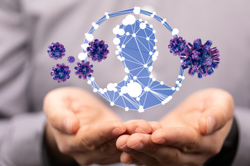 Corona Virus - Microbiology And Virology Concept - 3d Rendering.