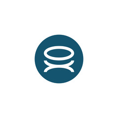 Luxury interior design logotype symbol.