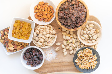 many nuts healthy fat and protein food and snack, ketogenic diet food