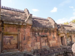 Phanom Rung Historical Park,is Castle Rock old Architecture about a thousand years ago at Buriram Province,Thailand