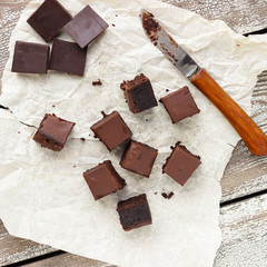 Vegan chocolate brownie - 332993845