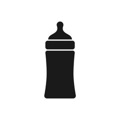 bottle icon, baby bottle icon in trendy flat design