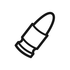 bullet icon in trendy flat design